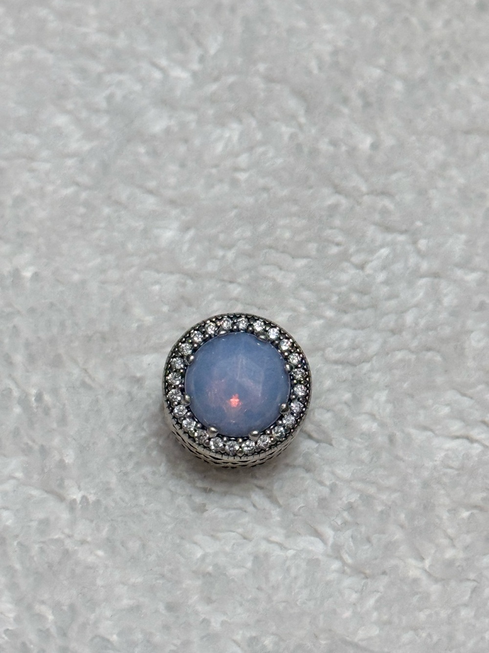Pandora Silver Opalescent Blue Halo Charm